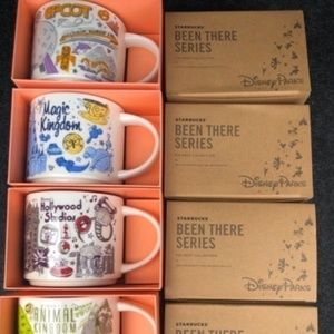 Disney BeenThere Series Starbucks Set of 4 Mugs